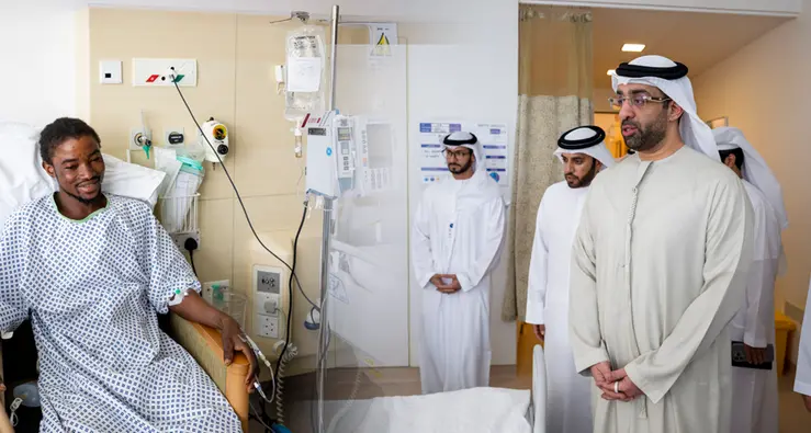 DoE, AD Ports Group, and Abu Dhabi government entities monitor the condition of those affected by the Iranian attacks