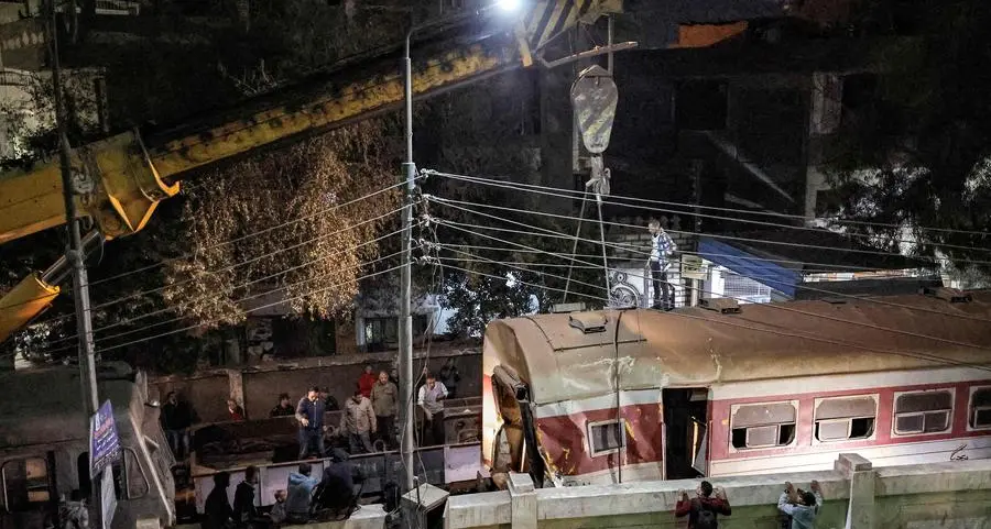 Two dead, 16 hurt in Egypt train accident: health ministry