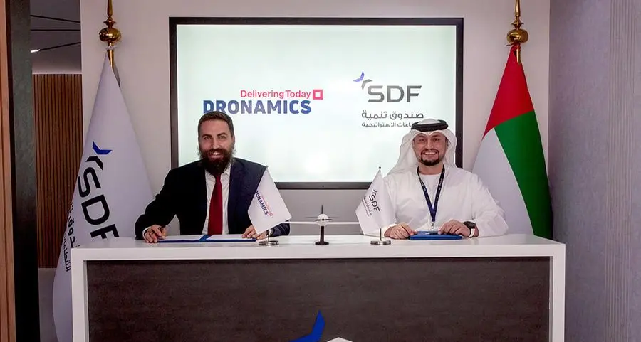 Strategic Development Fund and Dronamics announce agreement to create a manufacturing joint venture for the Black Swan cargo drone at Dubai Airshow 2023