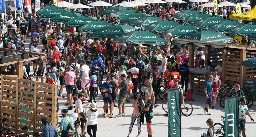 Spinneys Dubai 92 Cycle Challenge turns Expo City Dubai into cycling central with its epic Eat Well Live Well Village