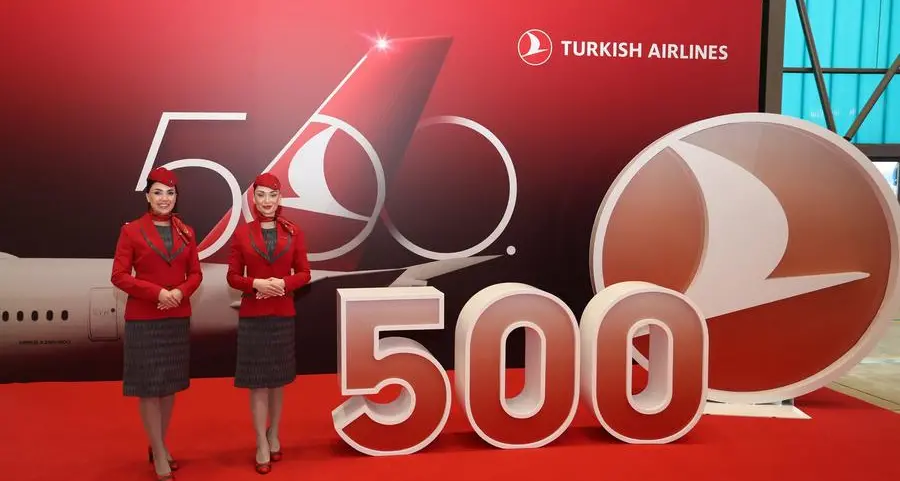 Turkish Airlines unveils its 500th aircraft featuring a special livery of 100,000 employees