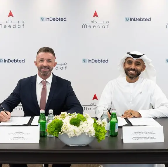 Meedaf and InDebted form strategic partnership to transform debt resolution in the UAE
