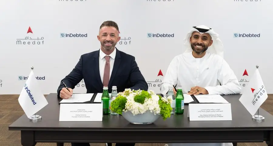 Meedaf and InDebted form strategic partnership to transform debt resolution in the UAE