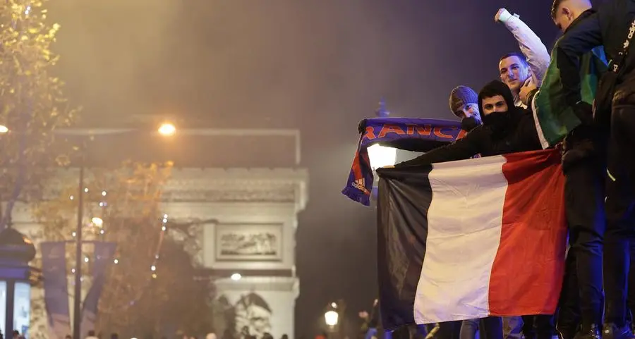 Jubilation on Paris Champs-Elysees after France reach World Cup final
