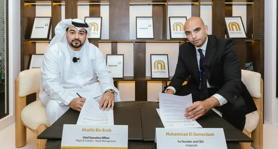 Majid Al Futtaim and engazaat sign a solar power agreement at COP28