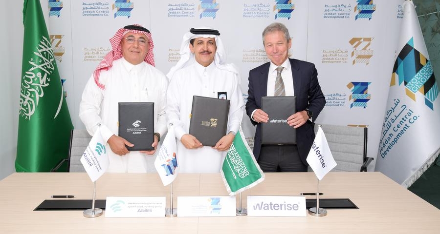 Jeddah Central Development Company signs MoU with Waterise and Ajlan Bros Holding