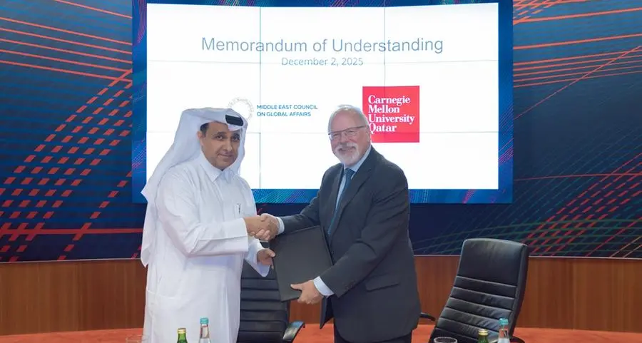 CMU-Q and Middle East Council on Global Affairs sign MoU
