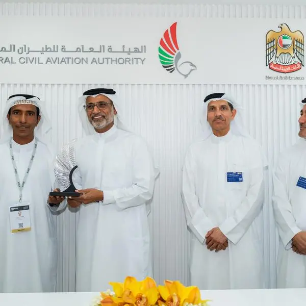 EDGE is presented with the Aviation Safety Award from the General Civil Aviation Authority