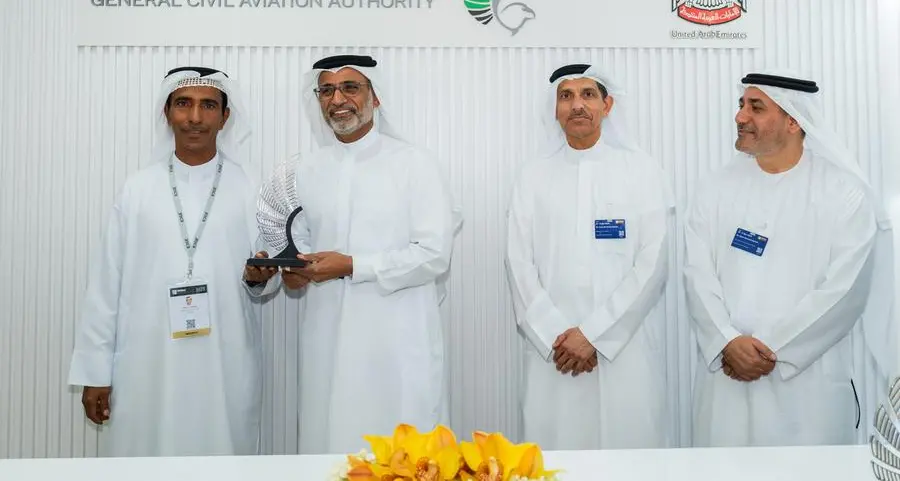 EDGE is presented with the Aviation Safety Award from the General Civil Aviation Authority