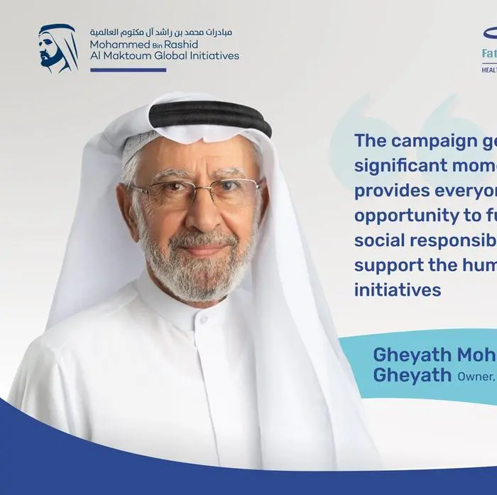 Emirati businessman Gheyath Mohammad Gheyath contributes AED 7mln to Fathers’ Endowment campaign
