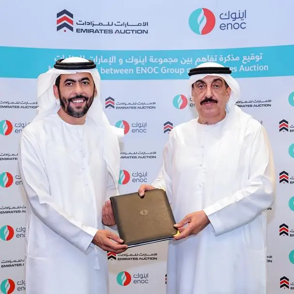 ENOC Group inks co-operation agreement with Emirates Auction to optimise business operations