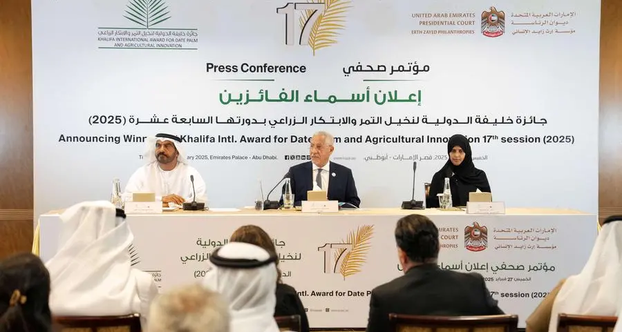 Khalifa International Award for Date Palm and Agricultural Innovation announces 2025 Winners in 17th edition