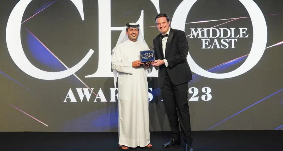 Empower CEO Ahmad Bin Shafar receives prestigious CEO Middle East Award 2023 in the Energy sector