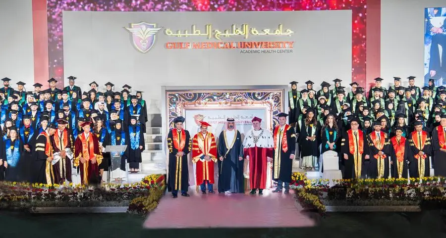 The 21st graduation ceremony of 561 male and female students from Gulf Medical University