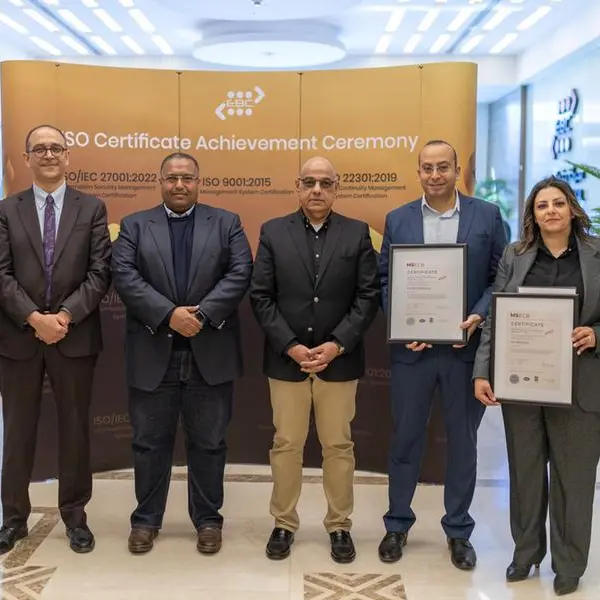 Egyptian Banks Company awarded three ISO certificates