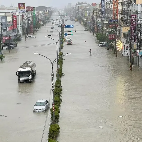 Cargo ship sinks as Typhoon Gaemi passes over Taiwan