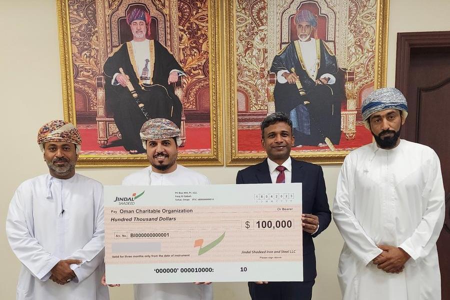 Oman Charities ve Jindal Shadeed, Suriye ve Türkiye için 100.000 $ topladı