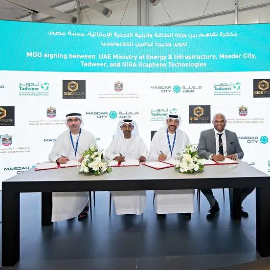 UAE MoEI, Tadweer, Masdar City, and GIGA Graphene Technologies to develop sustainable GIM Concrete in UAE