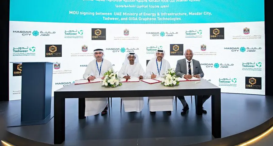 UAE MoEI, Tadweer, Masdar City, and GIGA Graphene Technologies to develop sustainable GIM Concrete in UAE