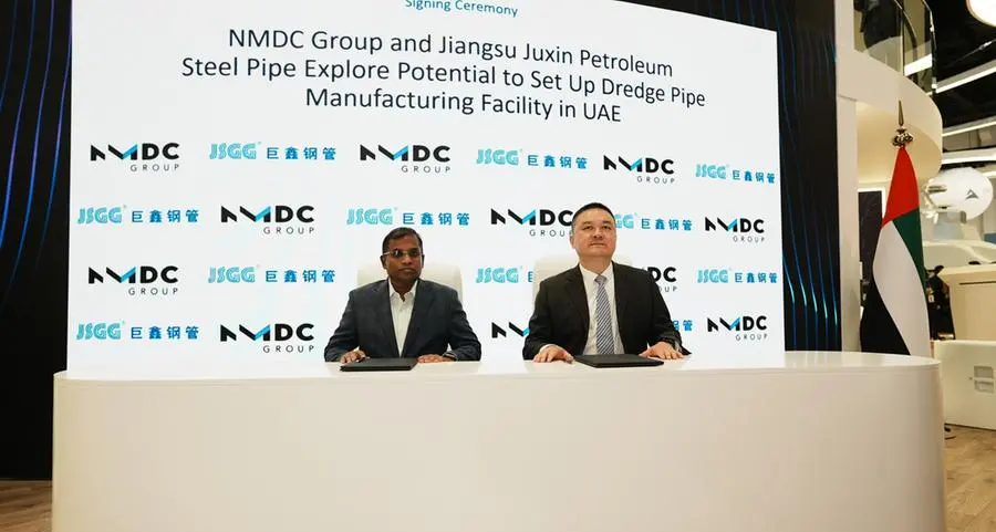 NMDC Group and Jiangsu Juxin Petroleum Steel Pipe ink agreement to explore collaboration