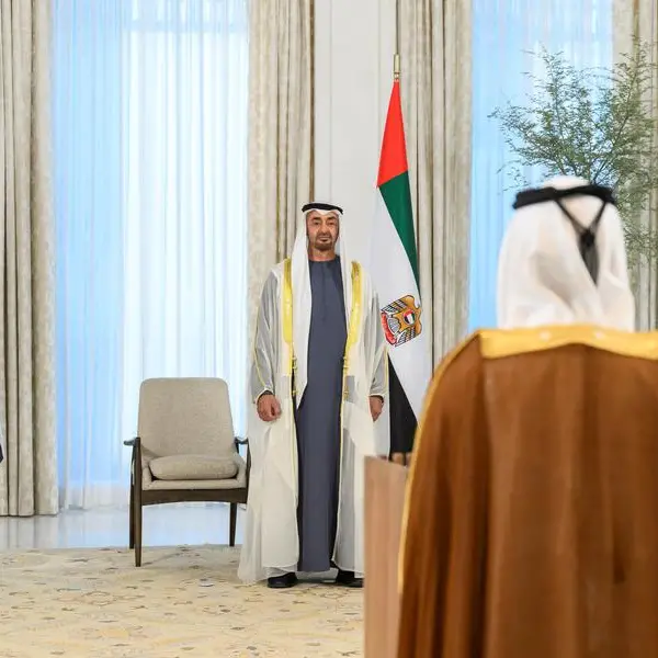 UAE President receives credentials from foreign ambassadors