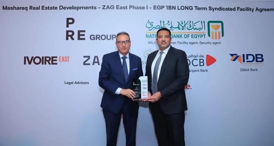 Mashareq Real Estate Investment, a subsidiary of PRE Group, obtains an EGP 1bln syndicated loan