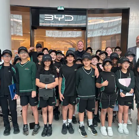 Deira International School students visit BYD showroom to explore sustainable mobility