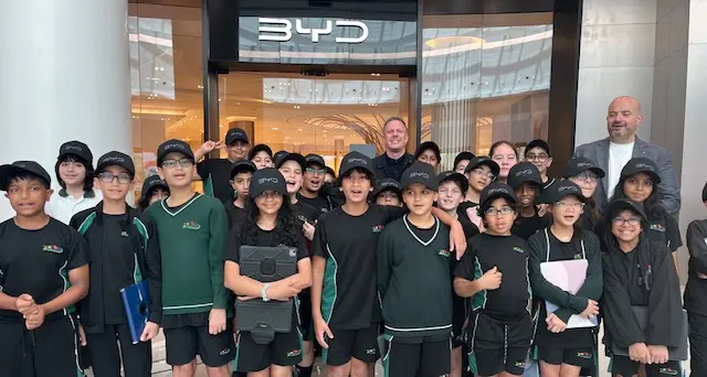 Deira International School students visit BYD showroom to explore sustainable mobility