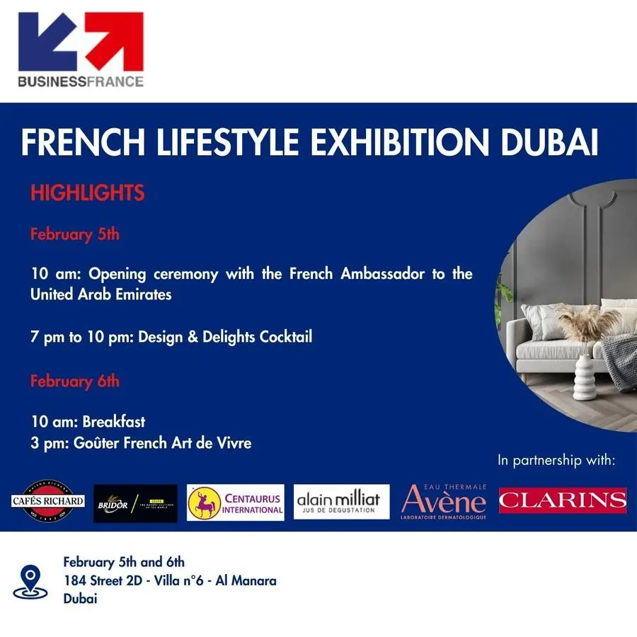 The UAE to welcome the inaugural French lifestyle exhibition in Dubai