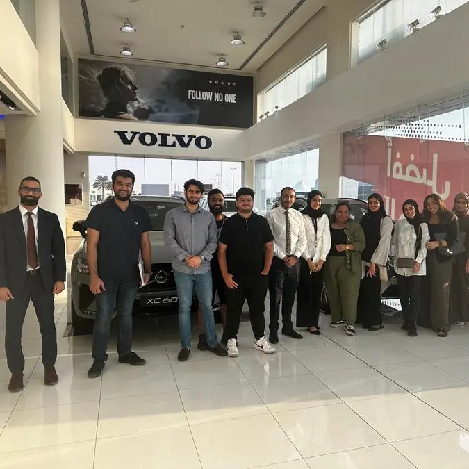 Bahrain Polytechnic students explore Volvo's fully electric C40 Recharge at Motorcity Showroom