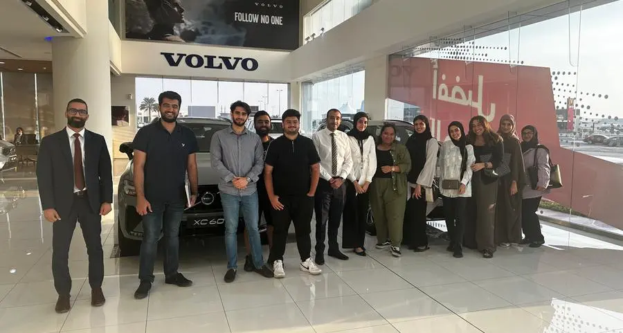 Bahrain Polytechnic students explore Volvo's fully electric C40 Recharge at Motorcity Showroom