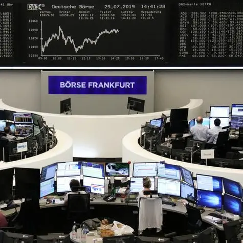 German shares near record levels as Wall St rally lifts Europe