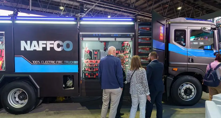 NAFFCO: First electric fire fighting truck in the MENA region