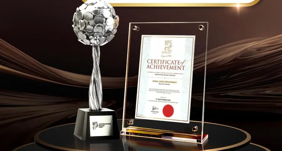 Dubai Land Department wins ‘Inspirational Brand Category’ award, reaffirming the emirate’s real estate leadership