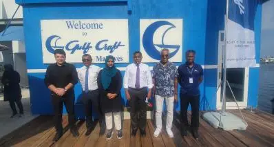 Government officials from the Republic of Maldives visit Gulf Craft Factory