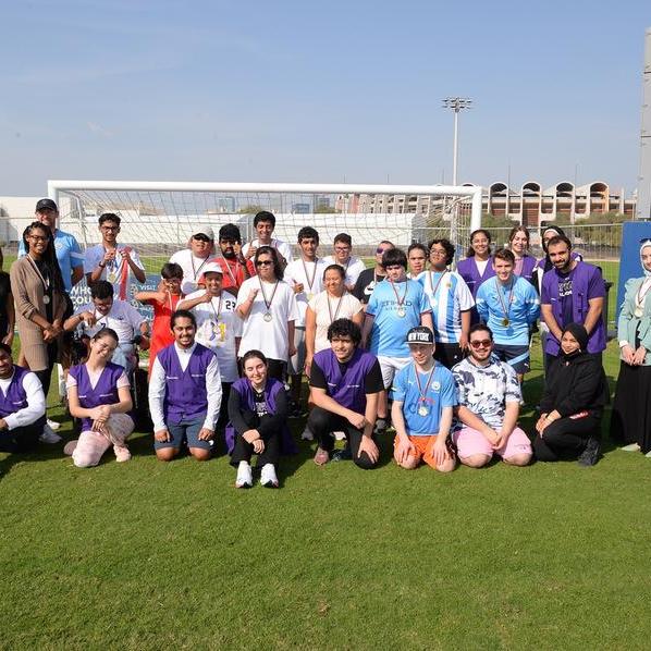 NYUAD hosts leisure football game for young people of determination