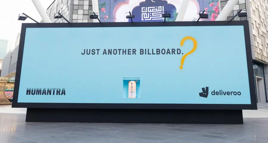 Deliveroo and Humantra bring UAE’s first-ever drinkable billboard to City Walk this Ramadan