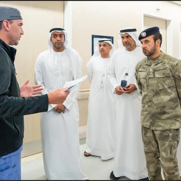 Senior delegation from Abu Dhabi visits Sheikh Shakhbout Medical City