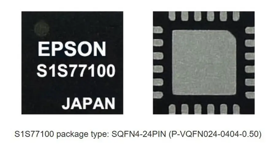 Epson begins volume production of the S1S77100, the company's first RF transmitter IC