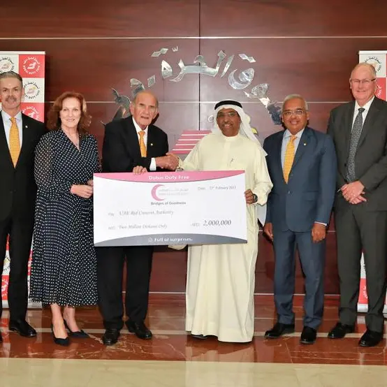 Dubai Duty Free donates AED 2mln to Bridges of goodness campaign
