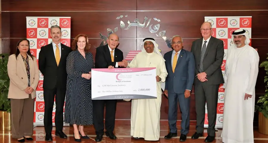 Dubai Duty Free donates AED 2mln to Bridges of goodness campaign