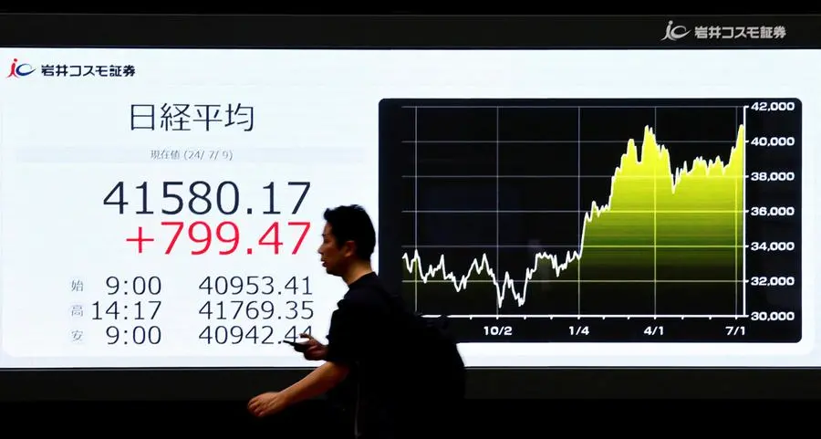 Asian stocks slump on rising trade tensions, yen firms