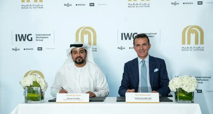 Majid Al Futtaim and IWG to open workspaces in Egypt, Oman and the UAE