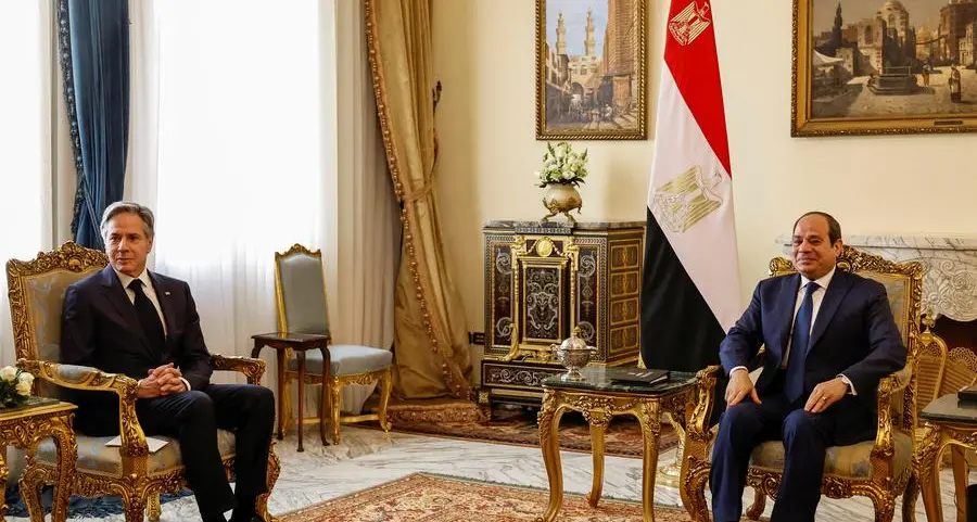 Blinken discusses Mideast tensions with Egypt's Sisi on first leg of tour