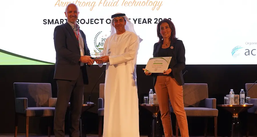 Armstrong Fluid Technology wins Smart Project of the Year 2023 award at the 8th RetrofitTech MENA Summit