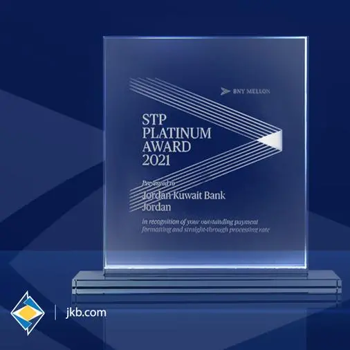 Jordan Kuwait Bank receives Platinum STP Award from BNY Mellon