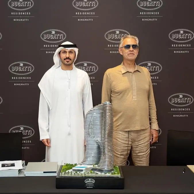 Global opera icon Andrea Bocelli buys a luxury residence at Bugatti Residences by Binghatti in Dubai