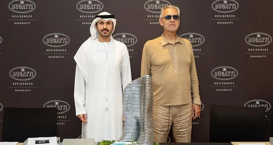 Global opera icon Andrea Bocelli buys a luxury residence at Bugatti Residences by Binghatti in Dubai