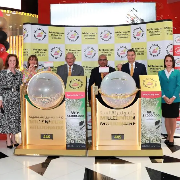 Dubai Duty Free announces two Dollar Millionaires to mark the start of 2024