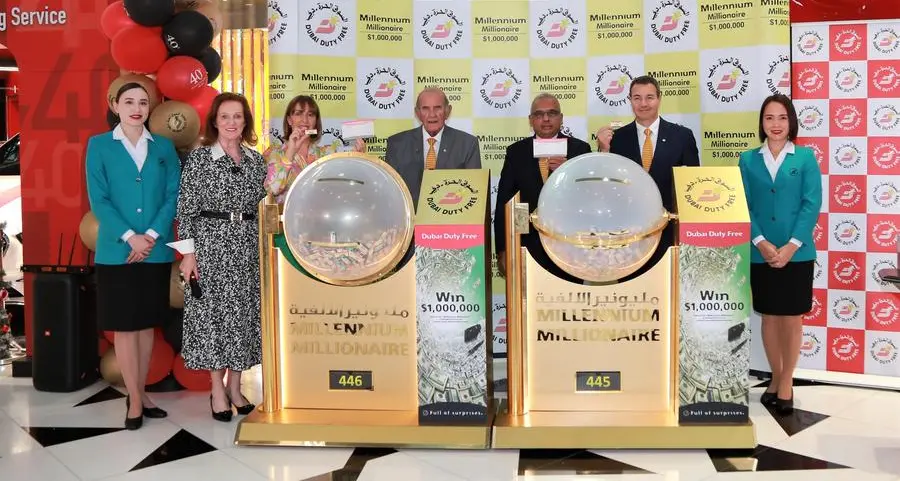 Dubai Duty Free announces two Dollar Millionaires to mark the start of 2024